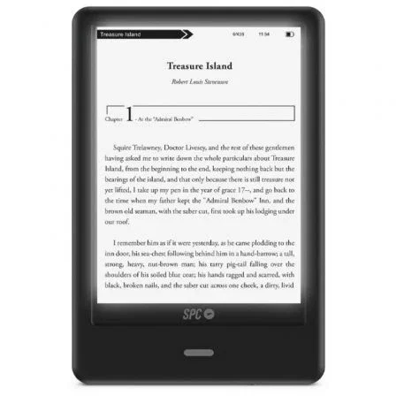 SPC Dickens Light 2 Pro - Libro Electrónico 6" con Luz Frontal Regulable, Pantalla Táctil E Ink Carta, 8 GB de Almacenamiento, Negro - Art. 5615N SPC Dickens Light 2 Pro - Libro Electrónico 6" con Luz Frontal Regulable, Pantalla Táctil E Ink Carta, 8 GB de Almacenamiento, Negro - Art. 5615N